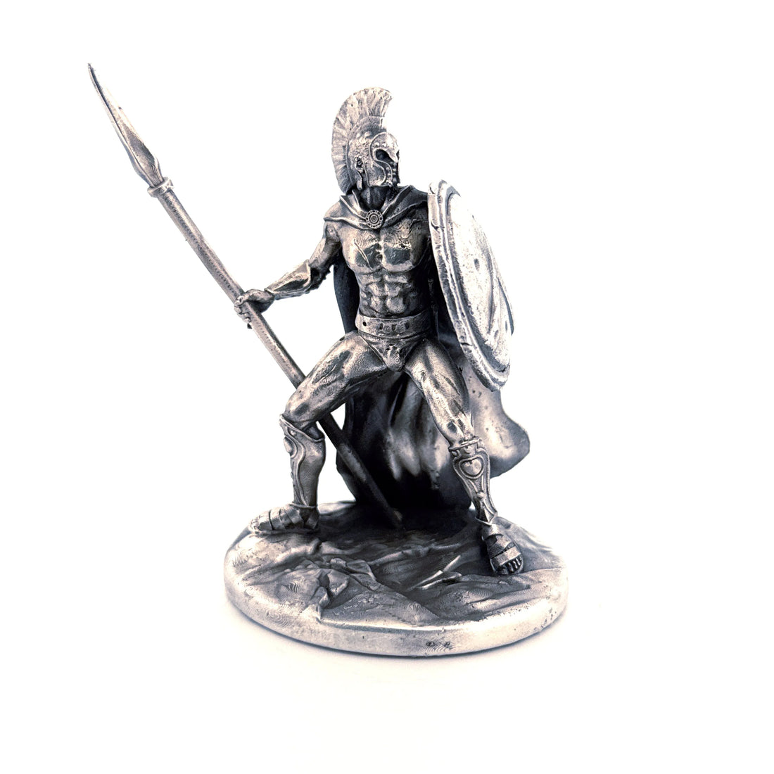 Spartan V1 hand-poured 999+ silver statue by Gold Spartan