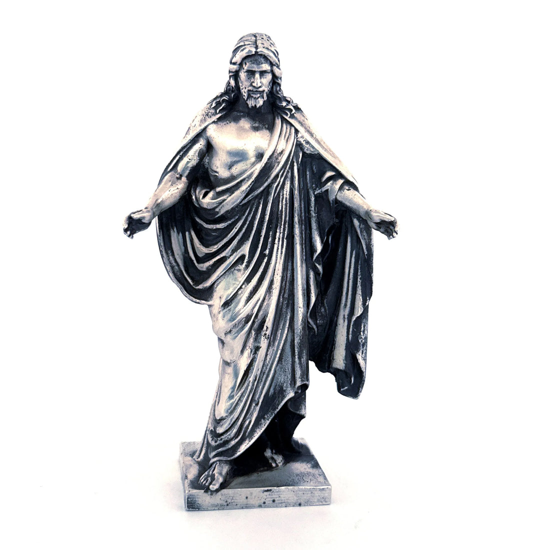 Jesus hand-poured 999+ silver statue by Gold Spartan