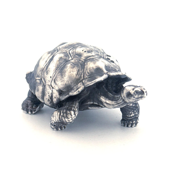 Galapagos Tortoise hand-poured 999+ silver statue by Gold Spartan