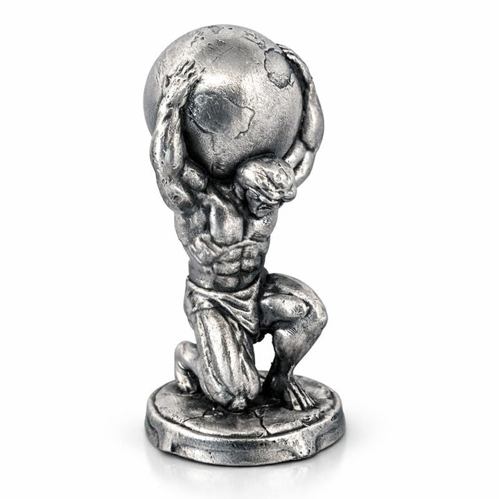 Atlas hand-poured 999+ silver statue by Gold Spartan