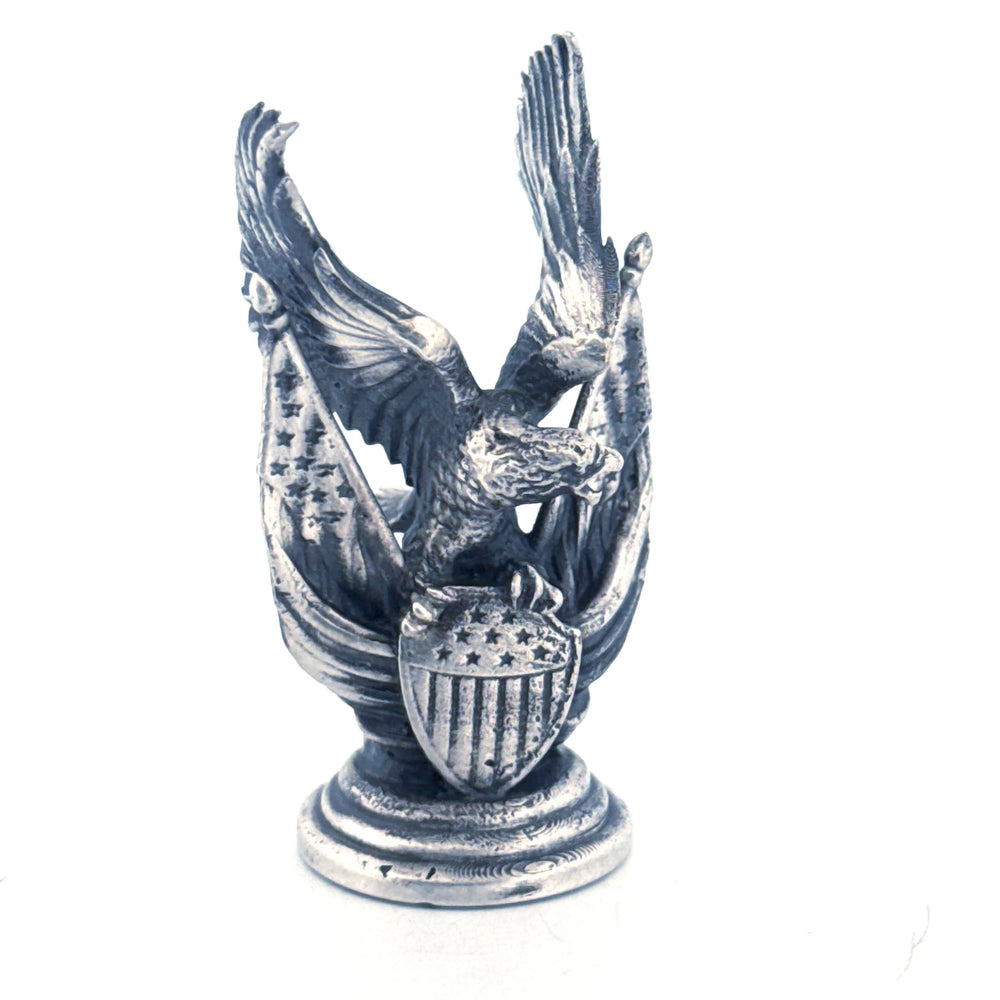 American Eagle hand-poured 999+ silver statue by Gold Spartan