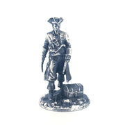 Pirate hand-poured 999+ silver statue by Gold Spartan