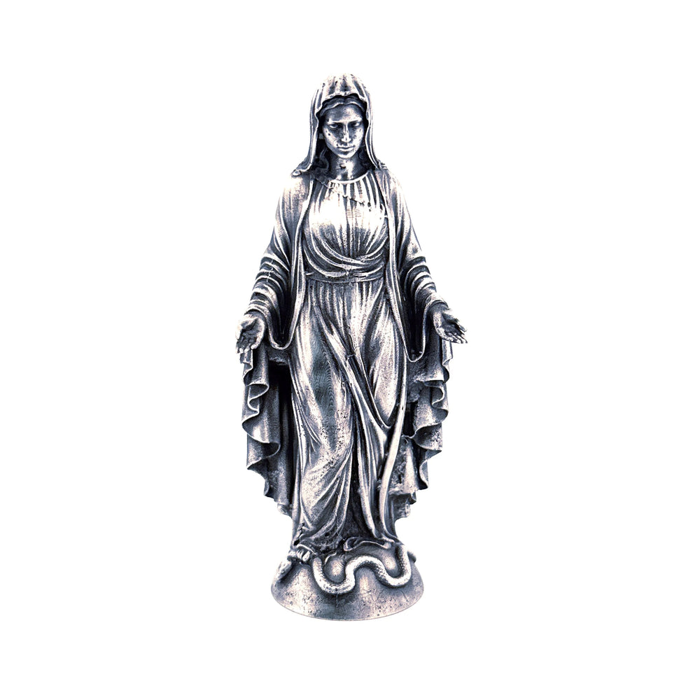 Virgin Mary hand-poured 999+ silver statue by Gold Spartan