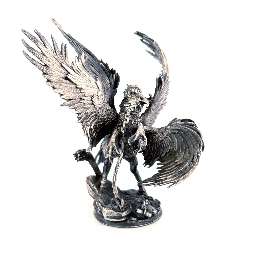 Griffin hand-poured 999+ silver statue by Gold Spartan