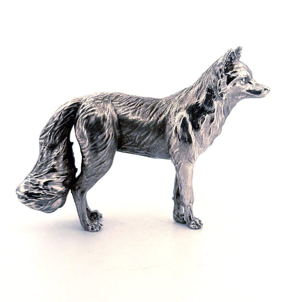 Fox hand-poured 999+ silver statue by Gold Spartan