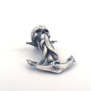 Skull Anchor hand-poured 999+ silver statue by Gold Spartan