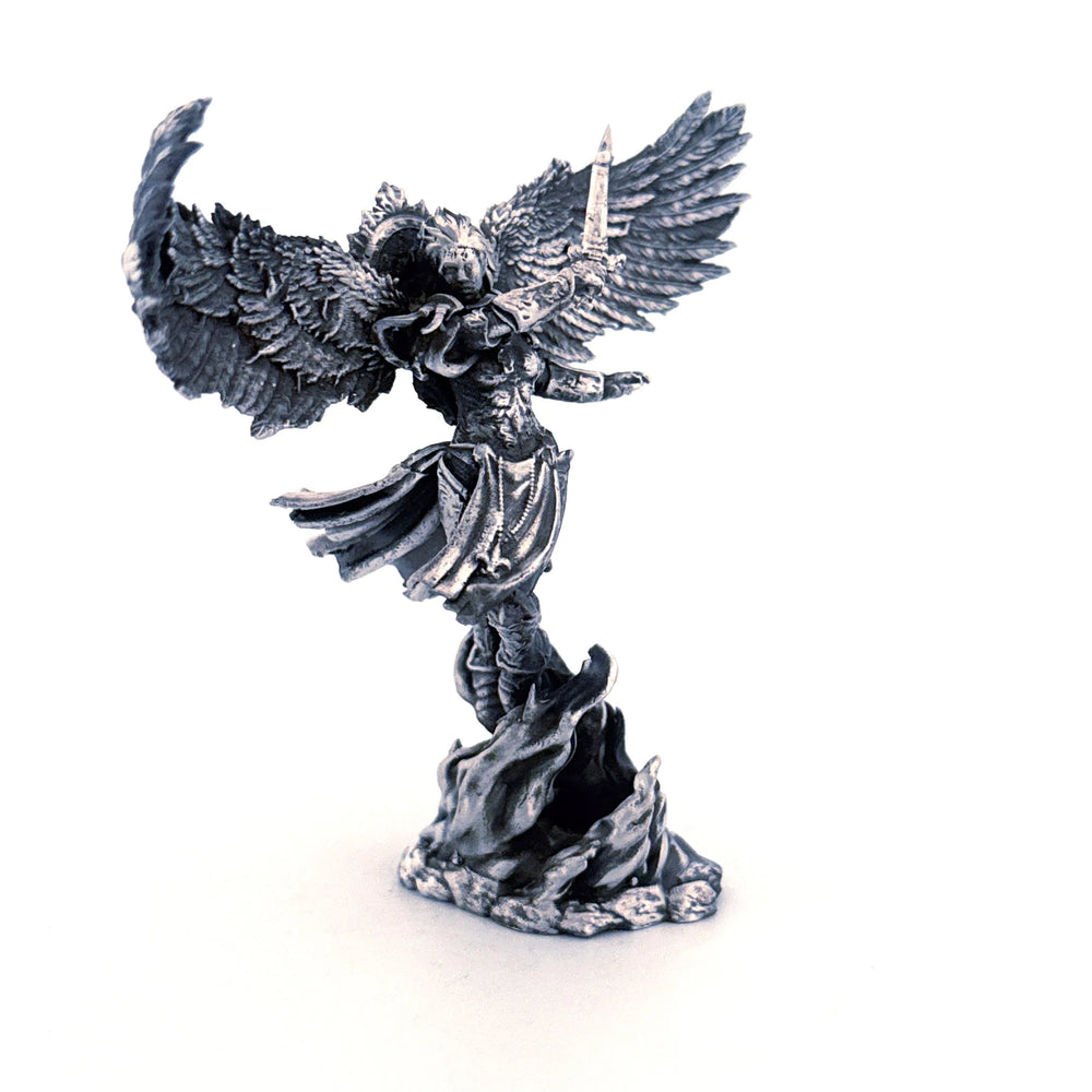 Archangel hand-poured 999+ silver statue by Gold Spartan