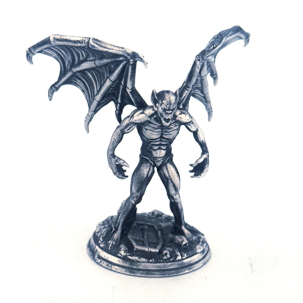 Vampire hand-poured 999+ silver statue by Gold Spartan