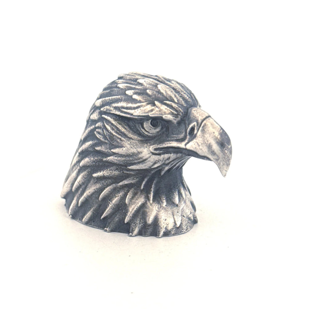 Eagle Bust hand-poured 999+ silver statue by Gold Spartan