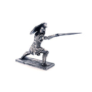 Achilles hand-poured 999+ silver statue by Gold Spartan