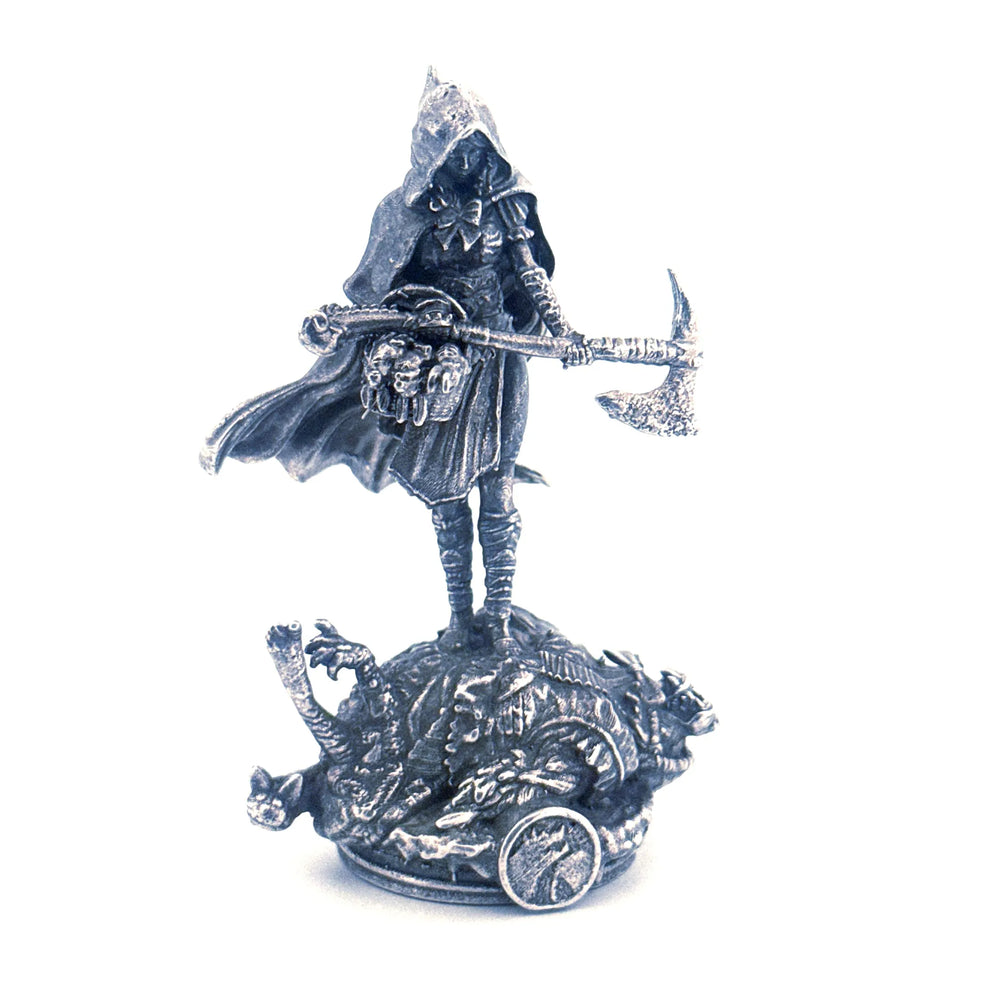 Red Riding Hood hand-poured 999+ silver statue by Gold Spartan