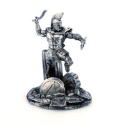 Spartan Attack hand-poured 999+ silver statue by Gold Spartan