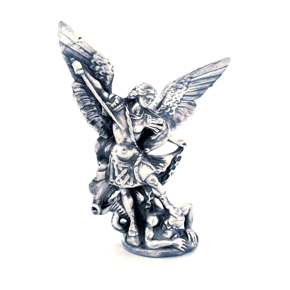 Archangel Michael V3 hand-poured 999+ silver statue by Gold Spartan