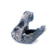 Decorated T-Rex Skull hand-poured 999+ silver statue by Gold Spartan
