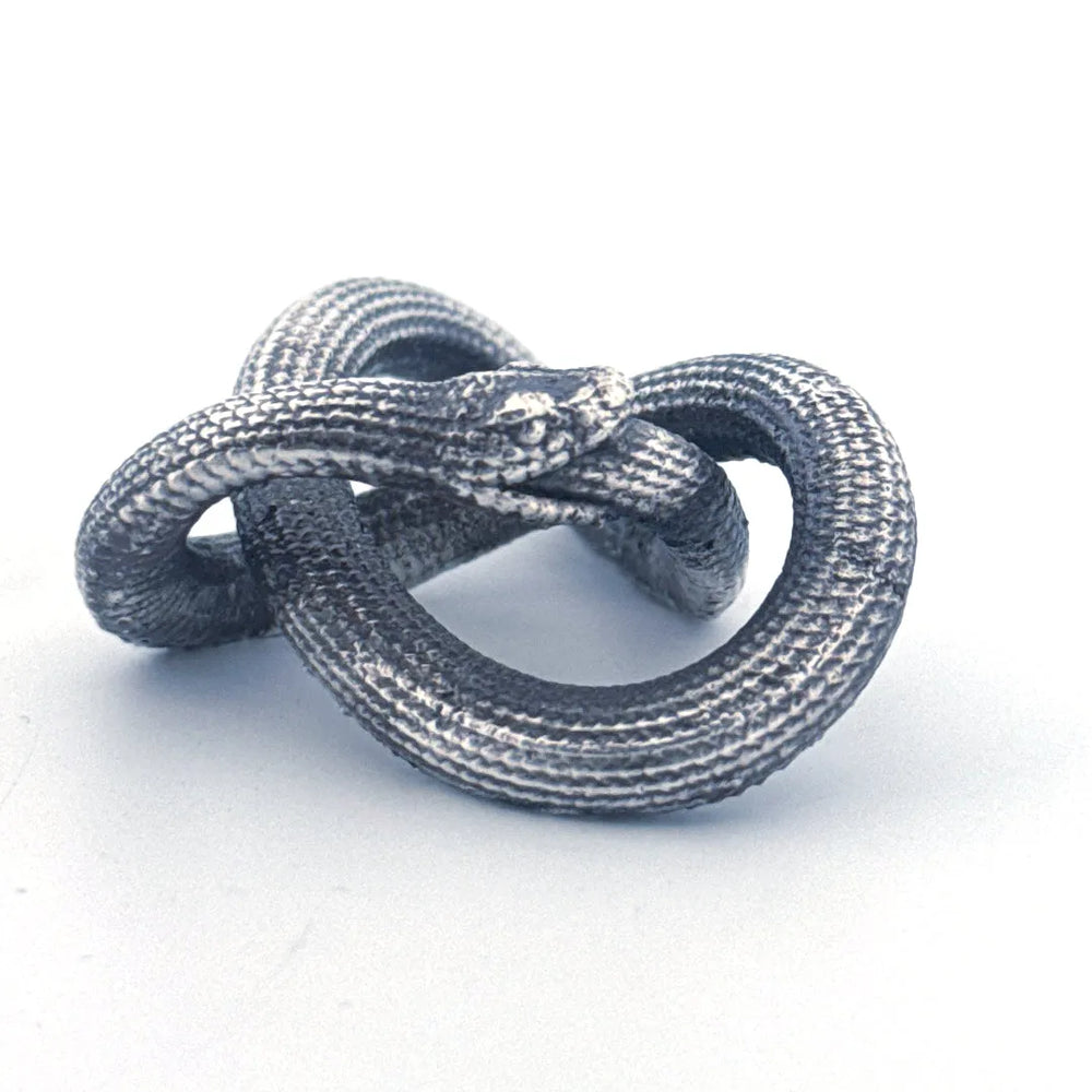 Ouroboros hand-poured 999+ silver statue by Gold Spartan