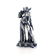 Nun with a Gun hand-poured 999+ silver statue by Gold Spartan