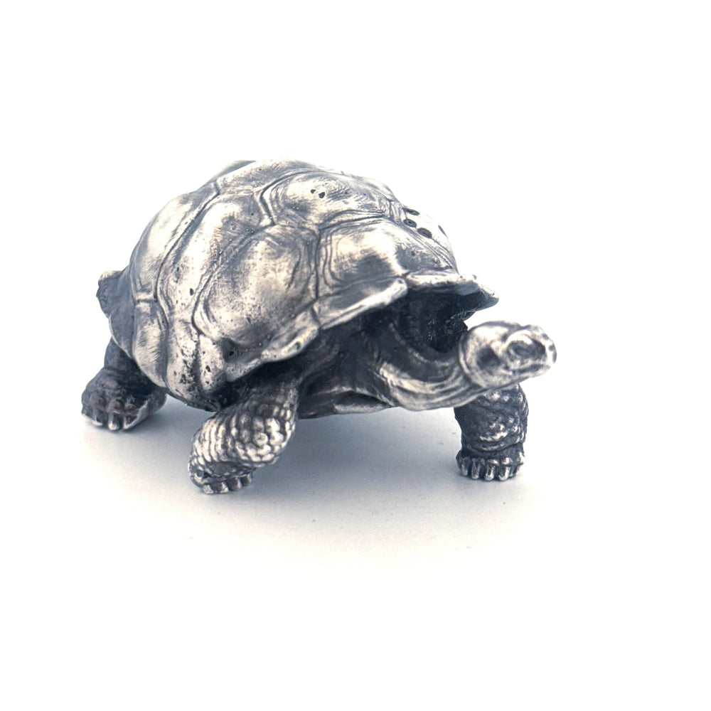 Galapagos Tortoise hand-poured 999+ silver statue by Gold Spartan