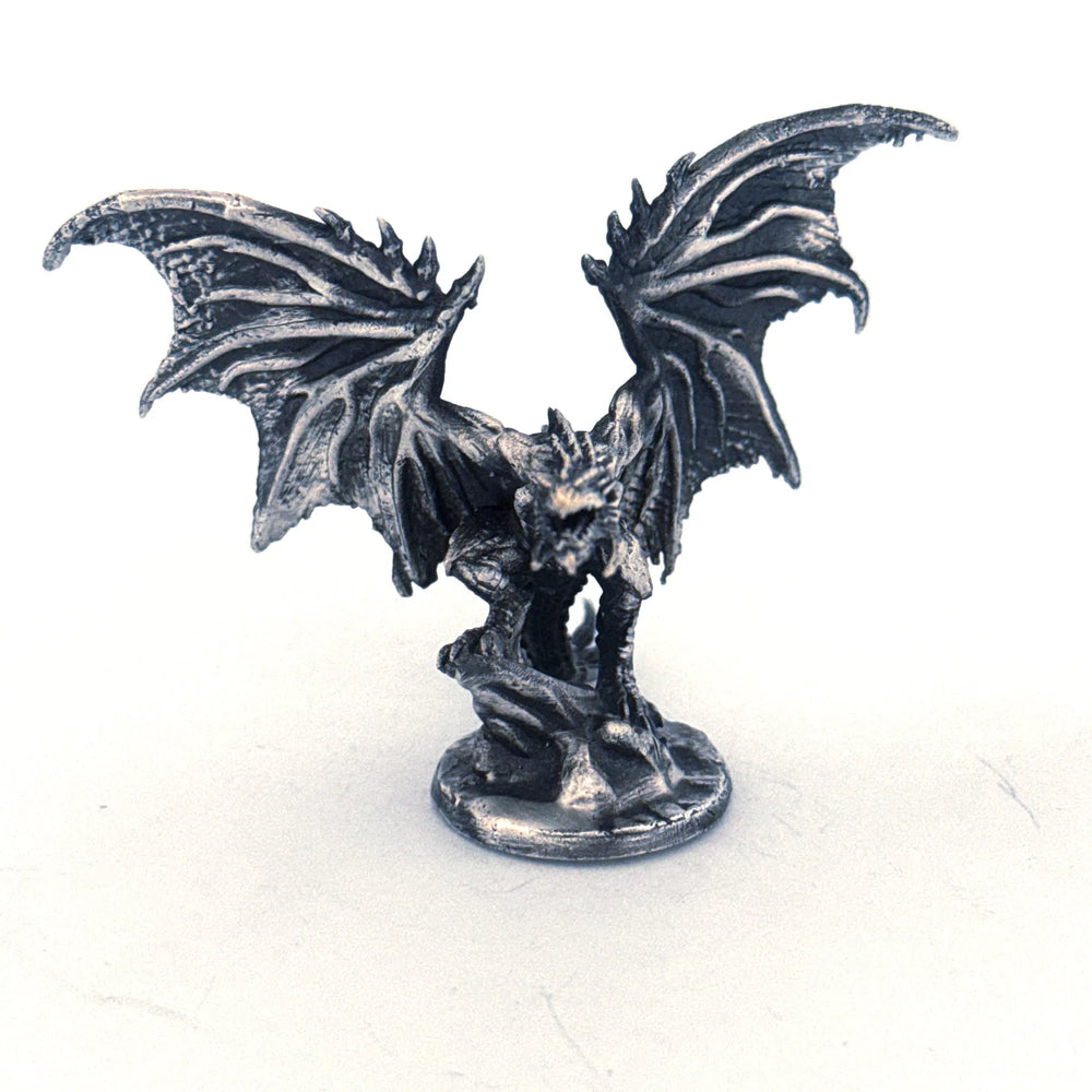 Wyvern Dragon V2 hand-poured 999+ silver statue by Gold Spartan
