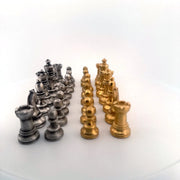 Chess Set hand-poured 999+ silver statue by Gold Spartan