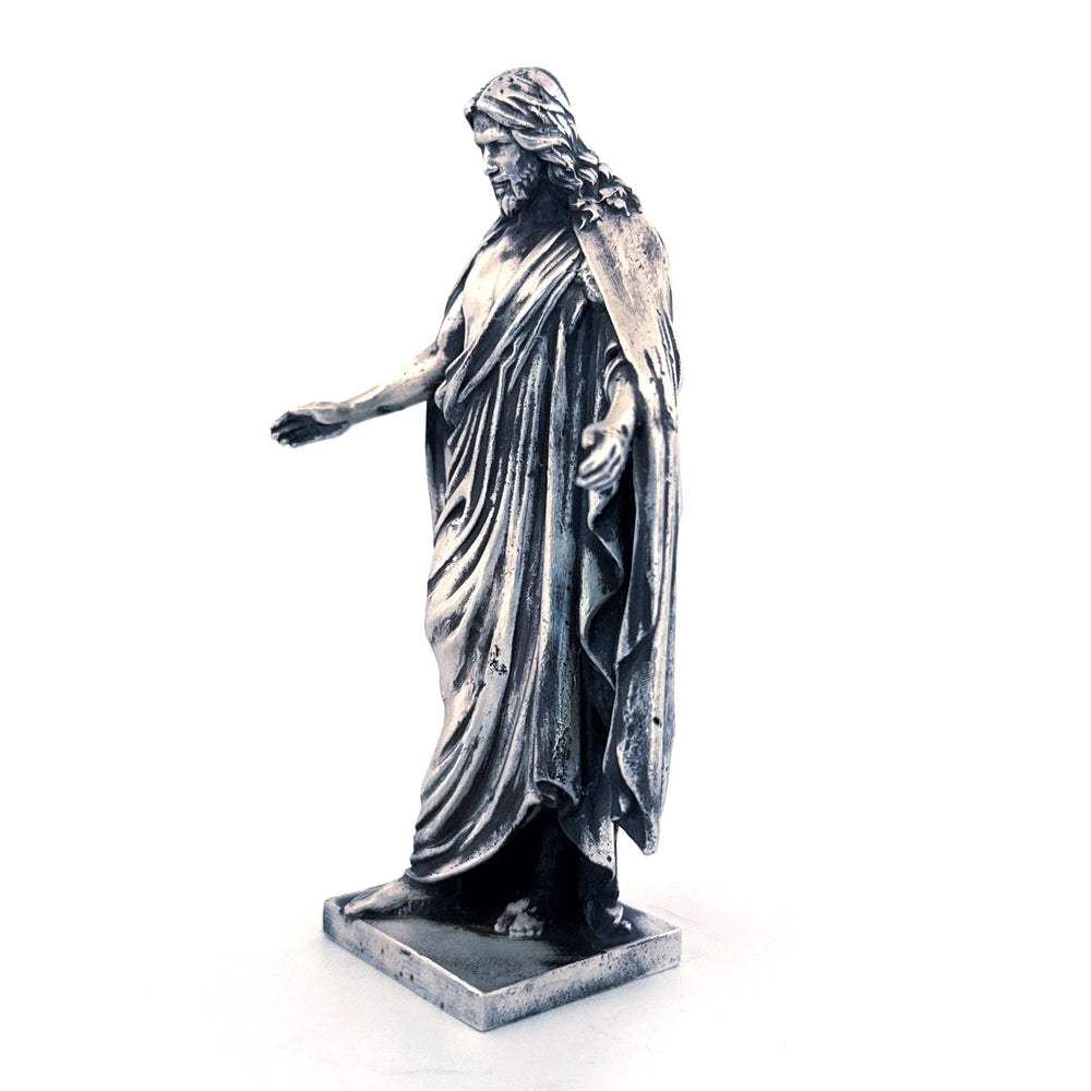 Jesus hand-poured 999+ silver statue by Gold Spartan