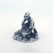 Prospector V2 hand-poured 999+ silver statue by Gold Spartan