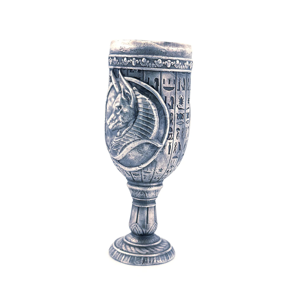 Anubis Chalice hand-poured 999+ silver statue by Gold Spartan