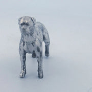 Rottweiler hand-poured 999+ silver statue by Gold Spartan