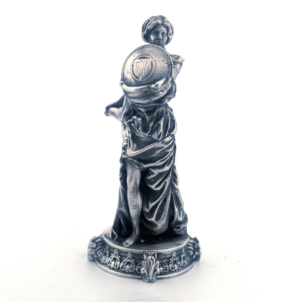Standing Liberty hand-poured 999+ silver statue by Gold Spartan