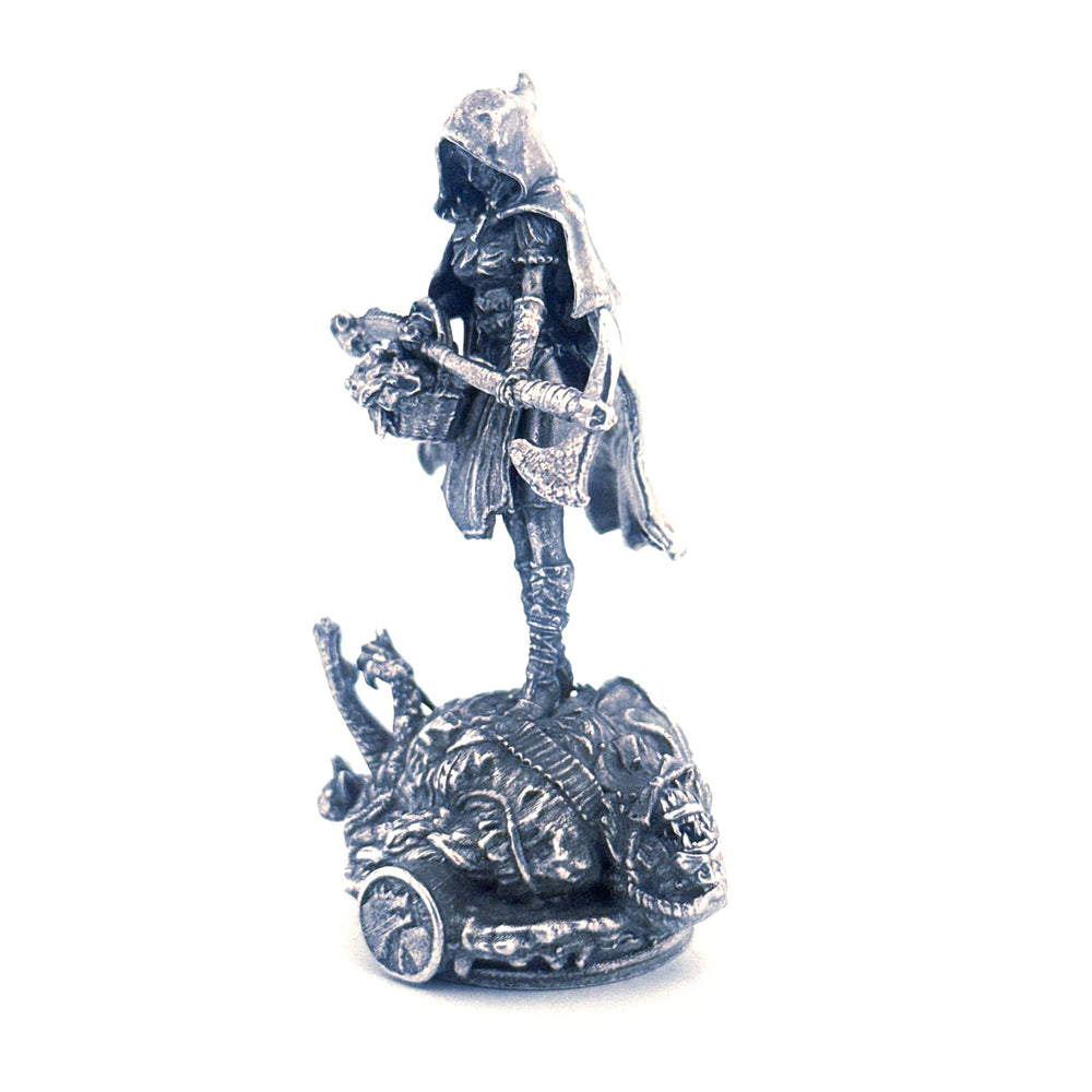 Red Riding Hood hand-poured 999+ silver statue by Gold Spartan