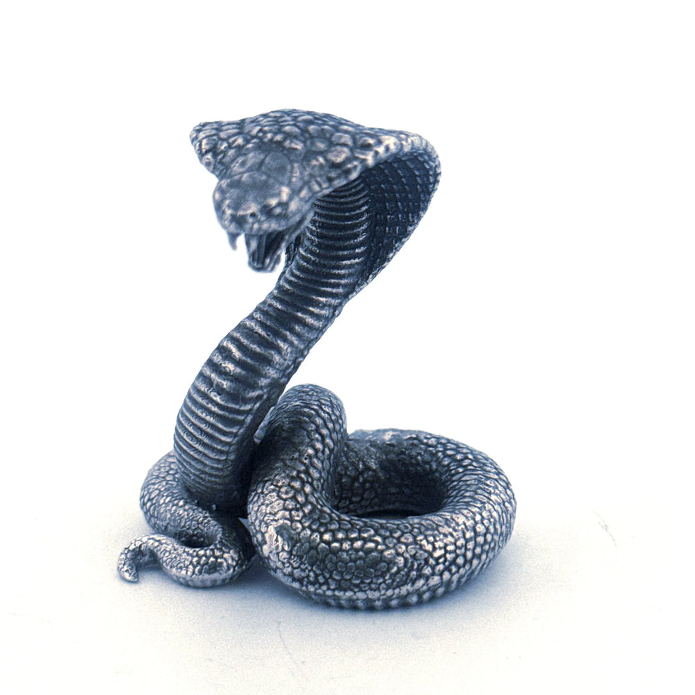 Cobra V3 hand-poured 999+ silver statue by Gold Spartan