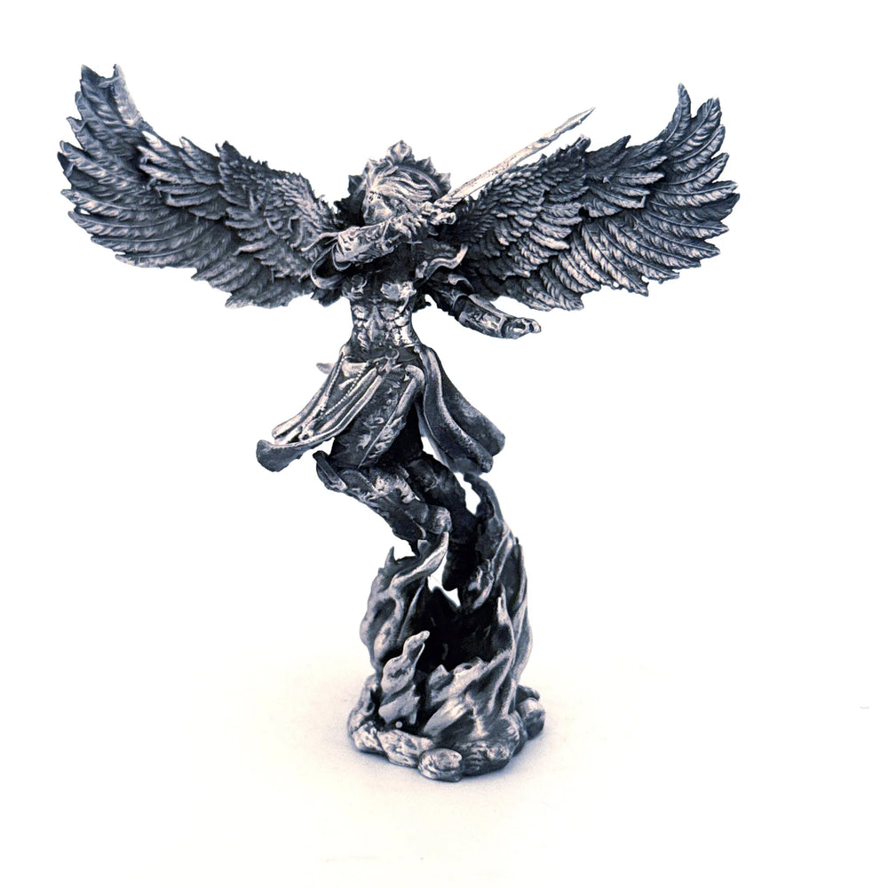 Archangel hand-poured 999+ silver statue by Gold Spartan