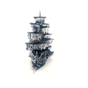 Flying Dutchman hand-poured 999+ silver statue by Gold Spartan