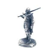 Knight hand-poured 999+ silver statue by Gold Spartan
