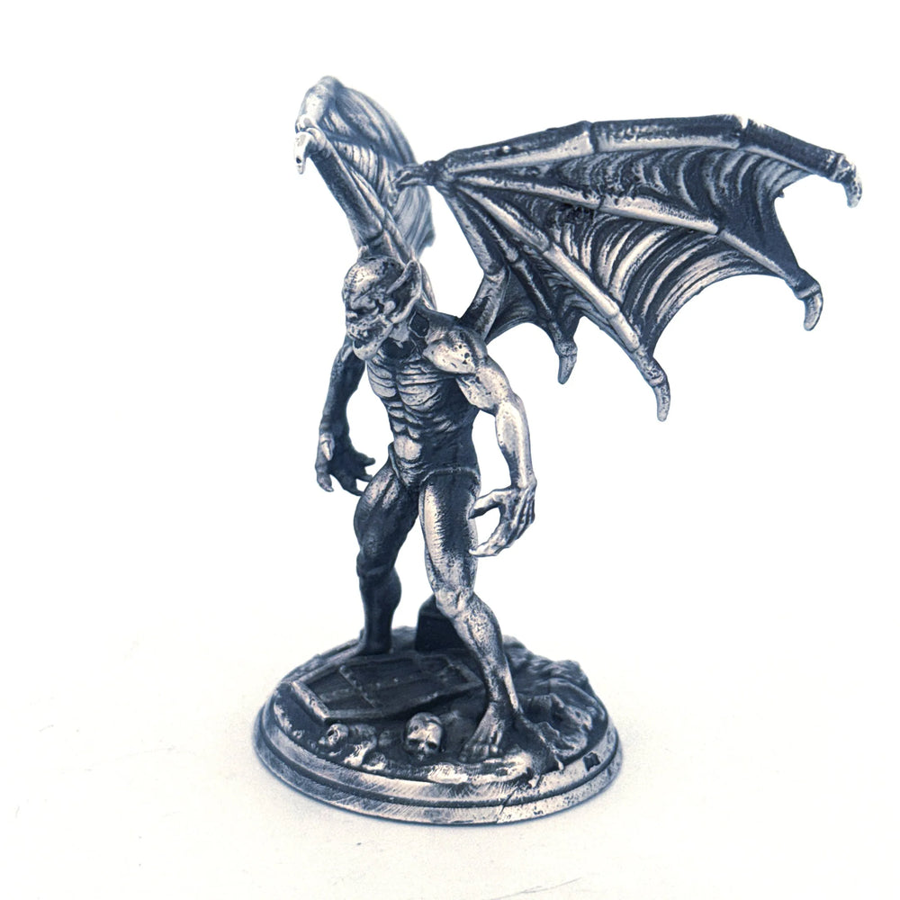 Vampire hand-poured 999+ silver statue by Gold Spartan