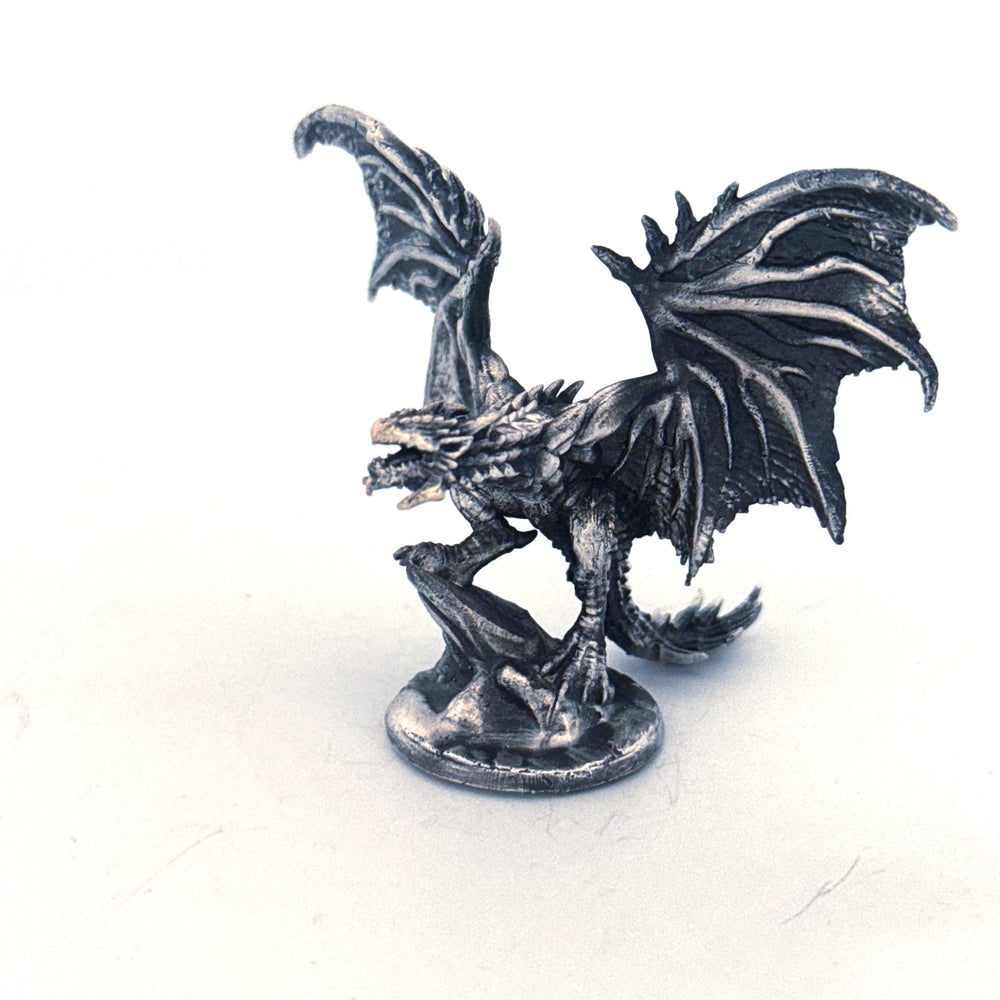 Wyvern Dragon V2 hand-poured 999+ silver statue by Gold Spartan
