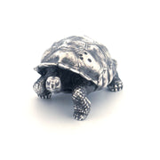 Galapagos Tortoise hand-poured 999+ silver statue by Gold Spartan