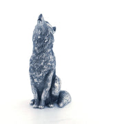 Howling Wolf hand-poured 999+ silver statue by Gold Spartan