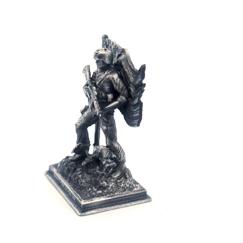 Don't Tread On Me Series 4 (Marine) hand-poured 999+ silver statue by Gold Spartan