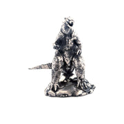 Godzilla hand-poured 999+ silver statue by Gold Spartan