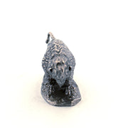 Buffalo hand-poured 999+ silver statue by Gold Spartan