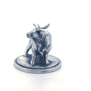 Bull hand-poured 999+ silver statue by Gold Spartan