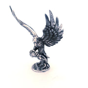 Eagle hand-poured 999+ silver statue by Gold Spartan