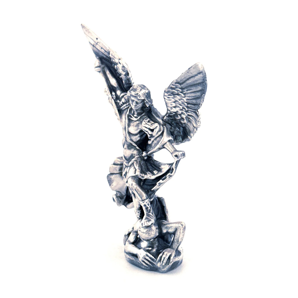 Archangel Michael V3 hand-poured 999+ silver statue by Gold Spartan