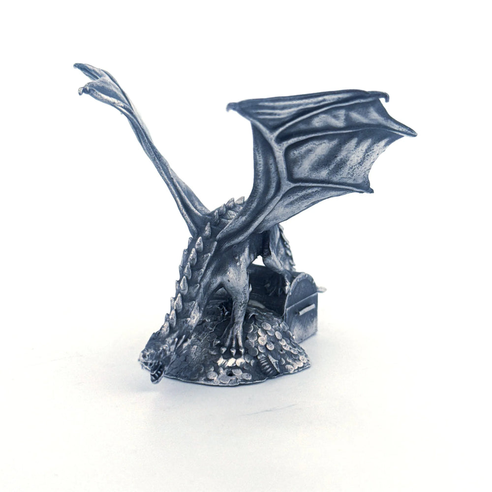 Treasure Dragon hand-poured 999+ silver statue by Gold Spartan