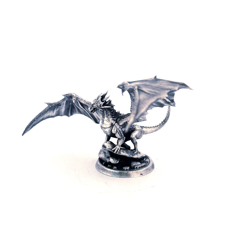 Dragon King hand-poured 999+ silver statue by Gold Spartan