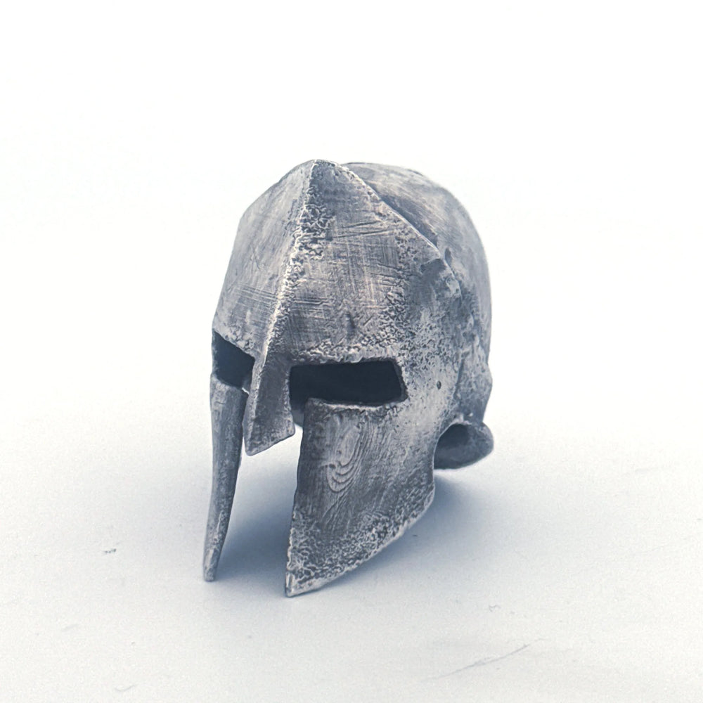Spartan Helmet hand-poured 999+ silver statue by Gold Spartan