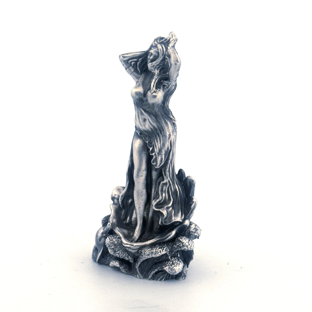 Aphrodite hand-poured 999+ silver statue by Gold Spartan