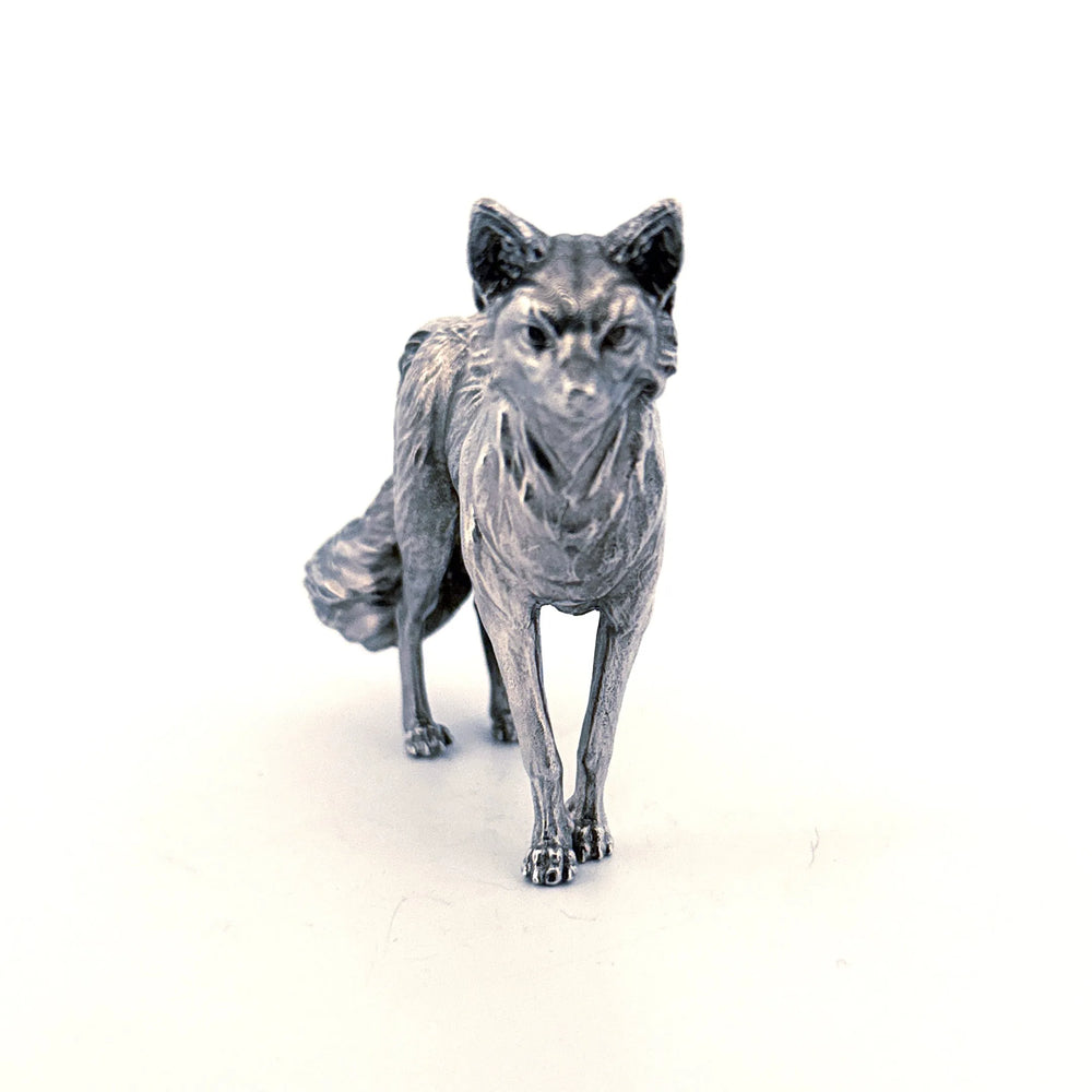 Fox hand-poured 999+ silver statue by Gold Spartan