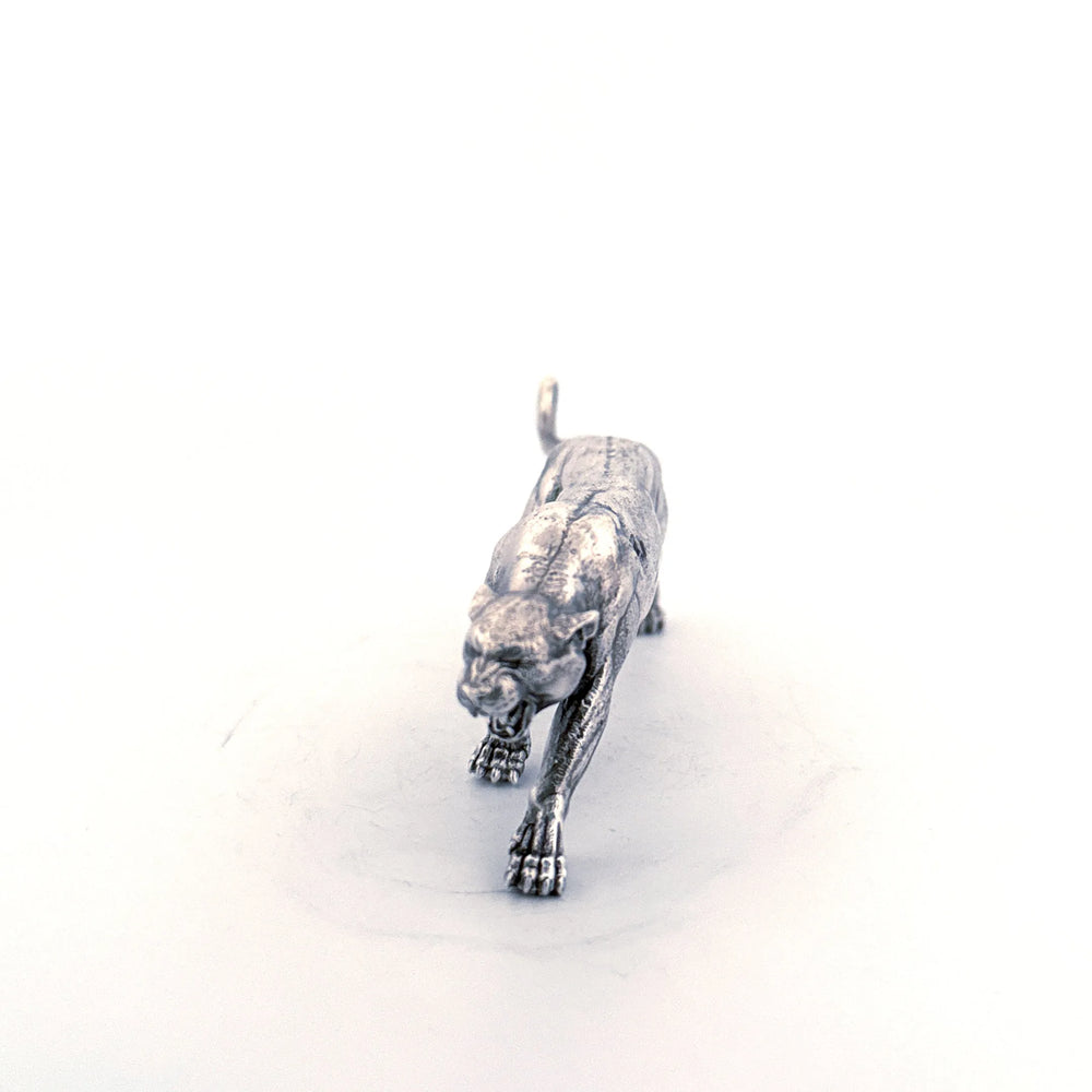 Cougar hand-poured 999+ silver statue by Gold Spartan