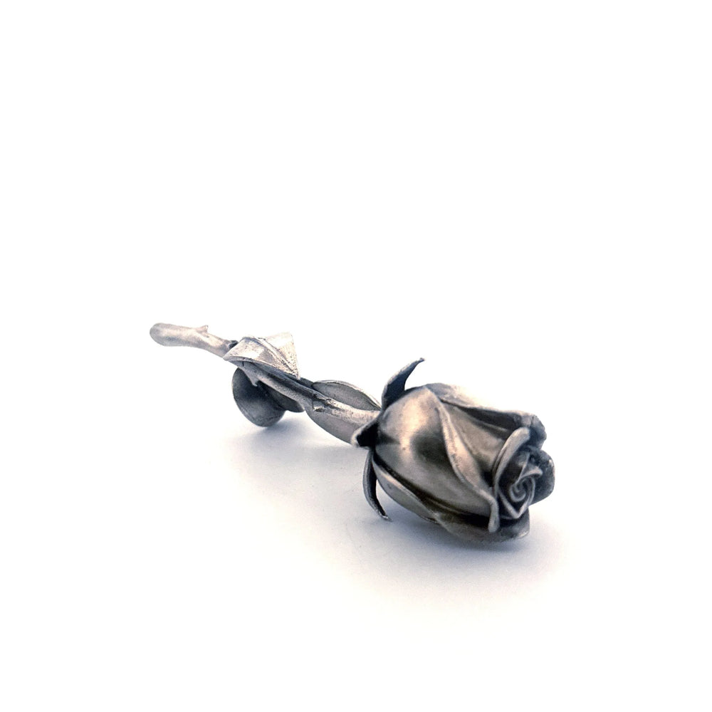 Eternal Rose hand-poured 999+ silver statue by Gold Spartan